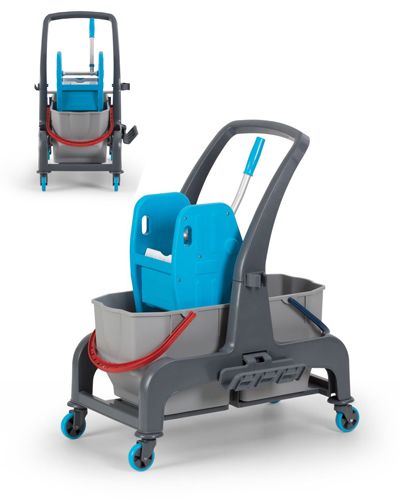 Carrinho Duplo R-Evolution  balde de 25 litros e prensa R-evolution 