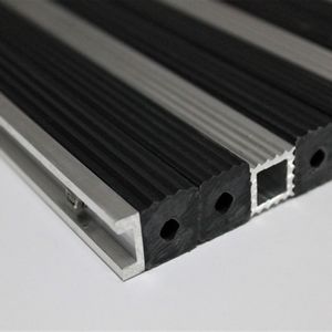 Tapete alum�nio tubular quadrado estriado 15x15x1.5mm PRE�O M2 