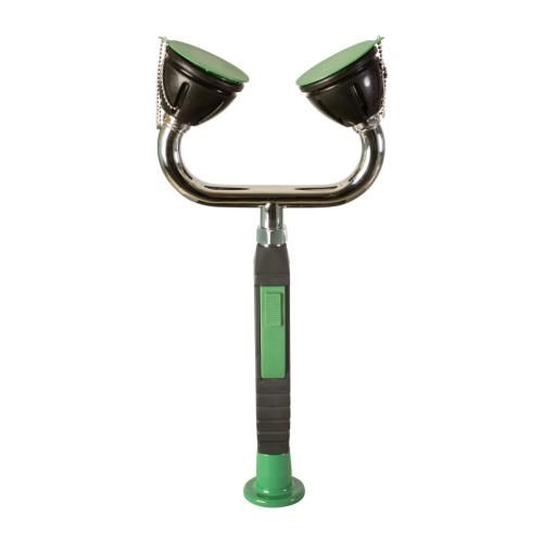 Chuveiro de emerg�ncia manual amov�vel para lavagem dos olhos. 