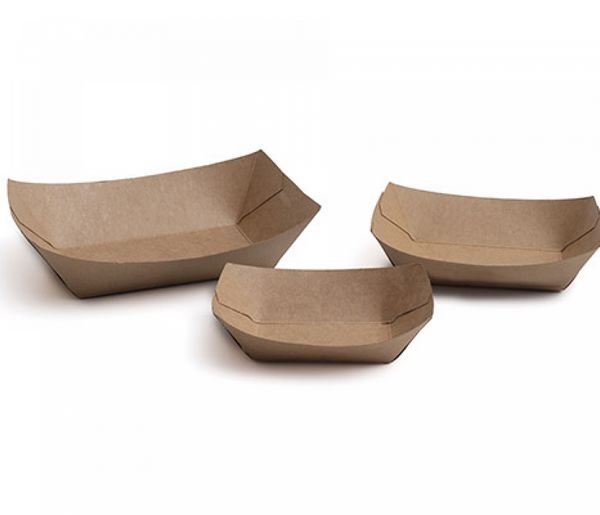 Barqueta de Cartolina Kraft 122 mm X 124 mm (50 Unidades )